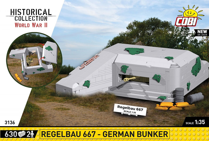 COBI 3136 Regelbau 667 Deutscher Bunker