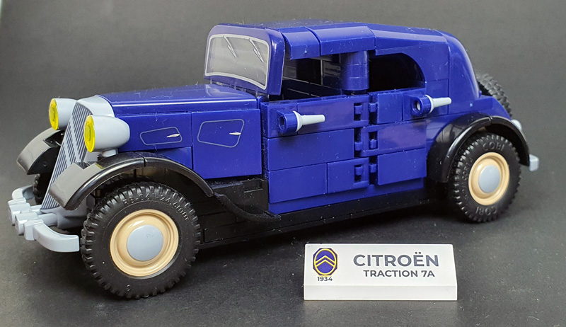 COBI Citroen Traction 7A 2263 aufgebaut mit Typenschild