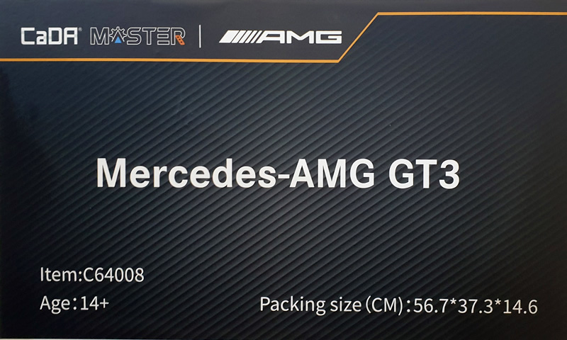 CADA Mercedes-AMG GT3 C64008W Neuheit 2025 Typenschild