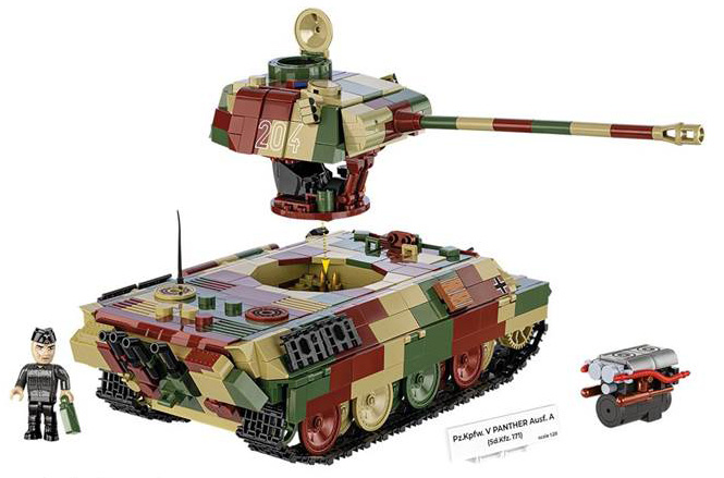 COBI Panzer V Panther Ausf A 2654 Set Rückseite