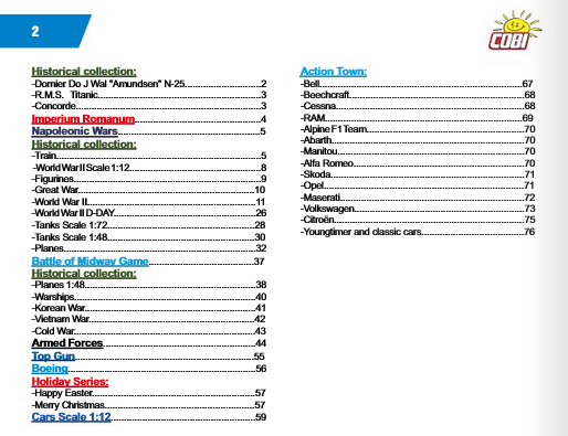 COBI Katalog 2025/1 Action Town