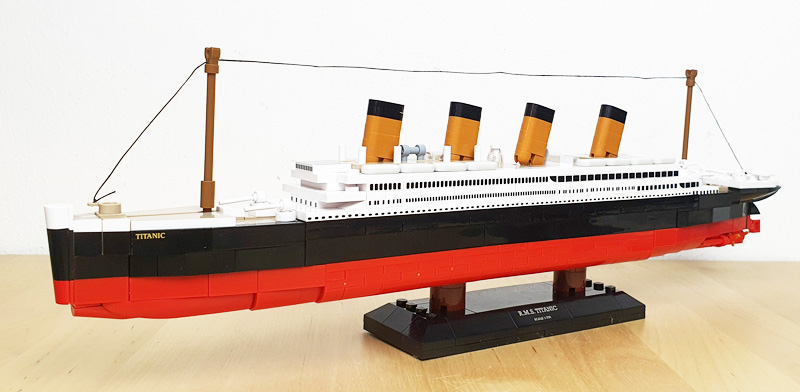 COBI Titanic 1680 Set aufgebaut