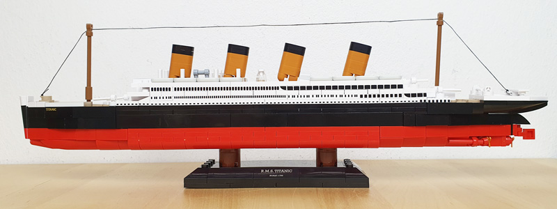 COBI Titanic 1680 Set aufgebaut