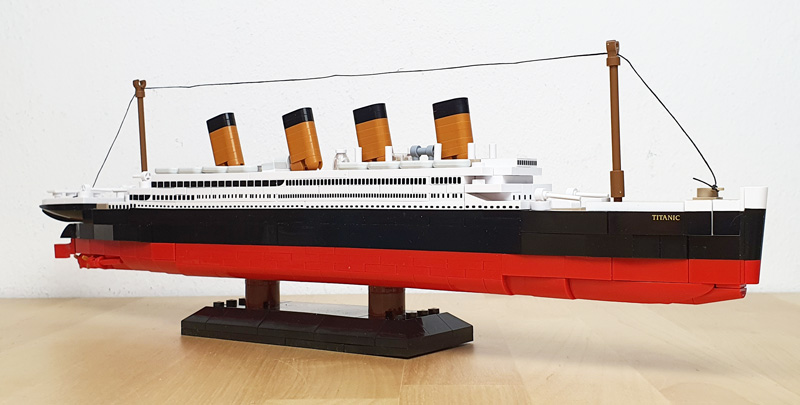 COBI Titanic 1680 Set aufgebaut