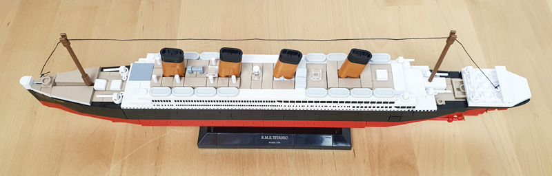 COBI Titanic 1680 Set aufgebaut