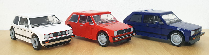 COBI Volkswagen Golf 241613 24614 24615 Set gebaut