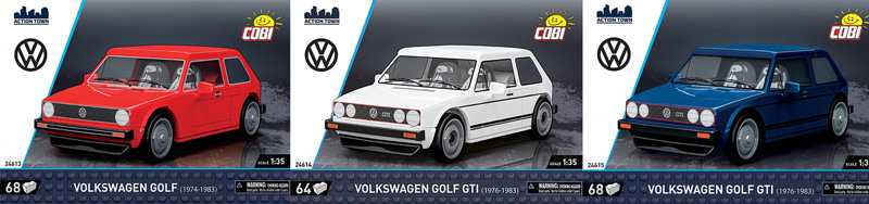 COBI Volkswagen Golf 241613 24614 24615 Box