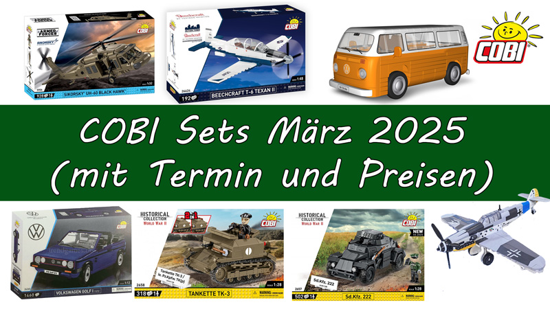 COBI Neuheiten März 2025 Titel