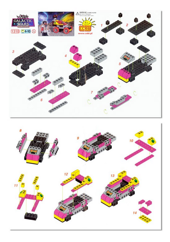 COBI Galactic Wars Reymor Ion Destroyer 1310 Aufbau Bauanleitung