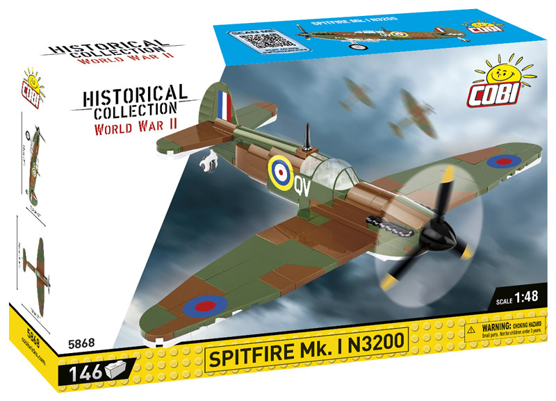 5868 COBI Spitfire Mk. I N3200 Box